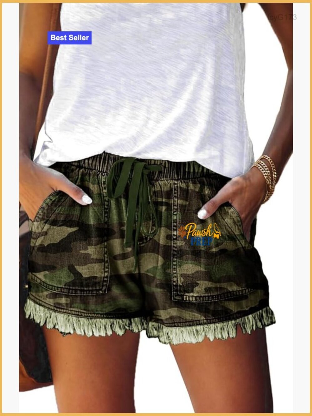 Lightweight Baggy Hot Pants Elastic Waist Drawstring Comfy Shorts Women